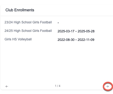 Student Club Enrollments